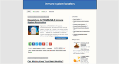 Desktop Screenshot of immunesystemboosters.info